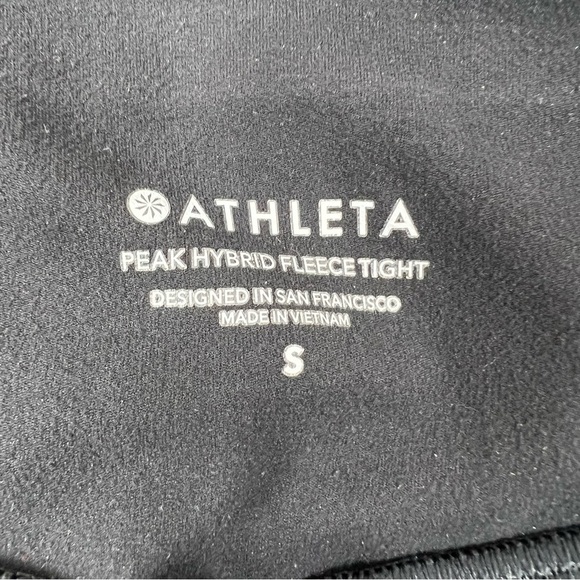 Athleta Peak Hybrid Fleece Tight Black Small - Picture 10 of 10
